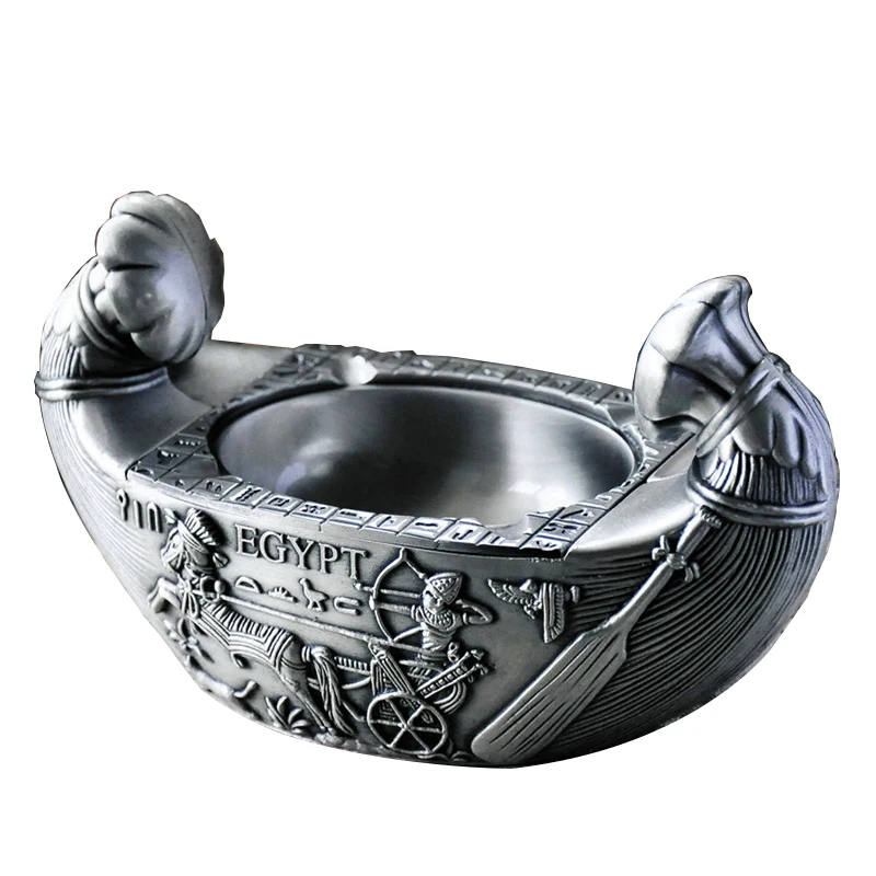 

Retro-European Metal Sculpture in Ancient Egypt Individual Fashion Creative Home Craft Decoration Ashtray Arrangements egyptian