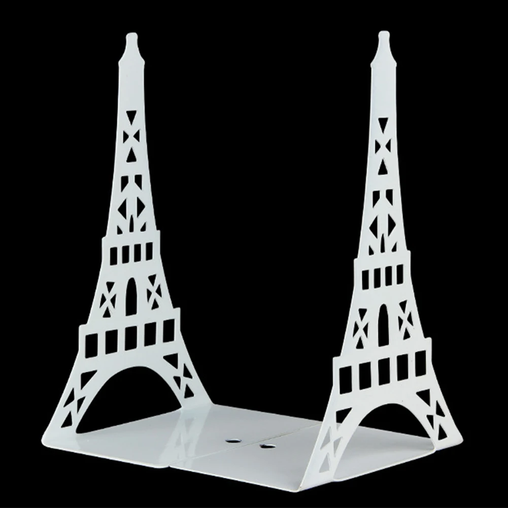 

1Pair Office Eiffel Tower Organizer Bookend Large Fashion Stationery Metal Stand Home Gift Decorations Desk Holder Bookshelf
