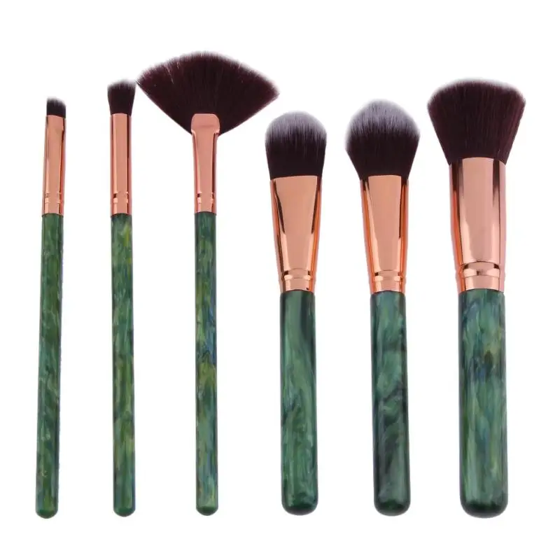 

6pcs Pro Makeup Brushes Set Resin Handle Eyeshadow Power Powder Brush Cosmetic Foundation Beauty Makeup Brush Tool maquiagem