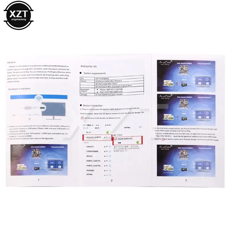 Anycast M2plus Miracast Chromecast беспроводной DLNA AirPlay зеркало HDMI ТВ-карта Wifi Дисплей M2 приемник ключа для IOS Android