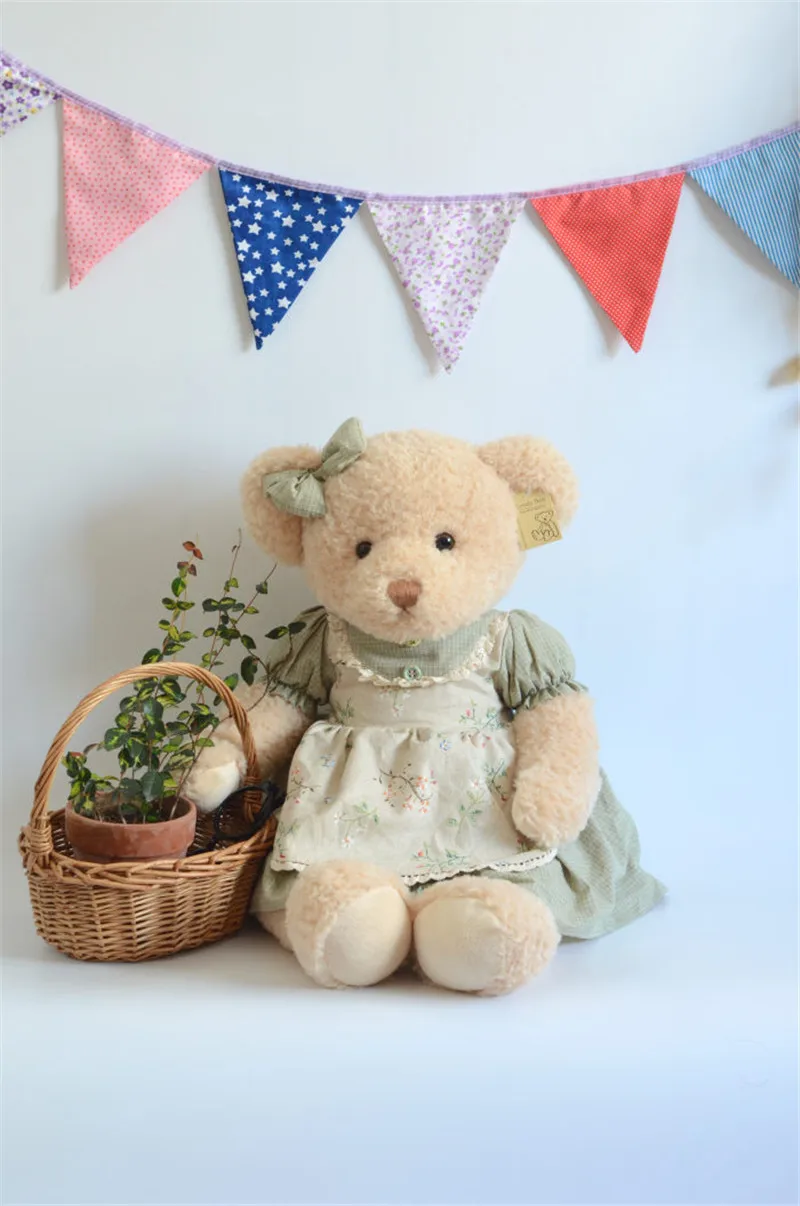 High Quality Teddy Bear Push Toys Boy Girl Bear in Skirt clothes Stuffed Dolls Kids Girlfriend Valentine's Day Gift 4565cm (15)