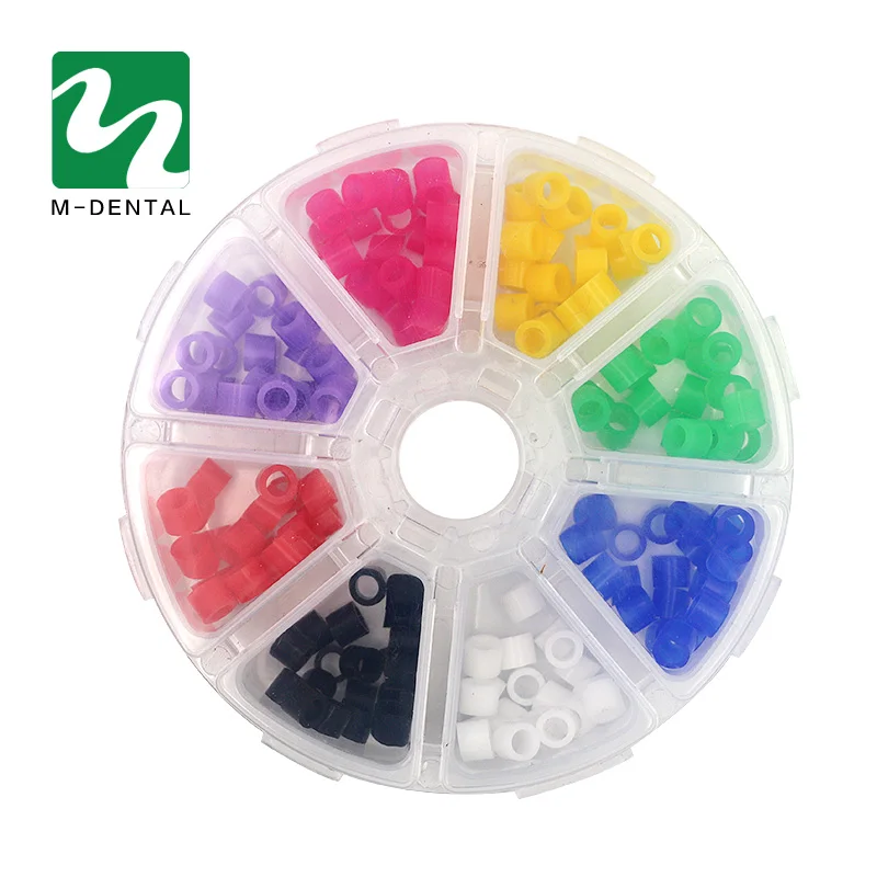 

160pcs/Box Multi-Color Dental Silicone Instrument Color Code Rings