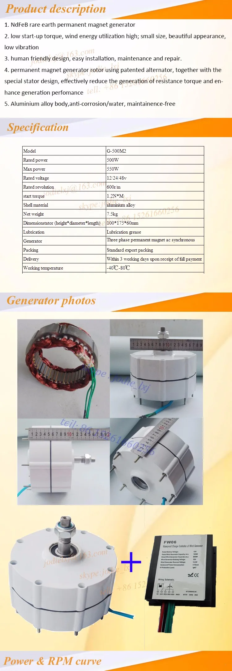 500W DC24V permanent magnet generator WITH controller|controller generator| generator controllergenerator 500w - AliExpress