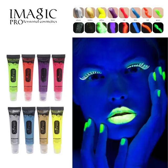 Black Light Makeup Rave Edm Uv Reactive Makeup Black Light Rave