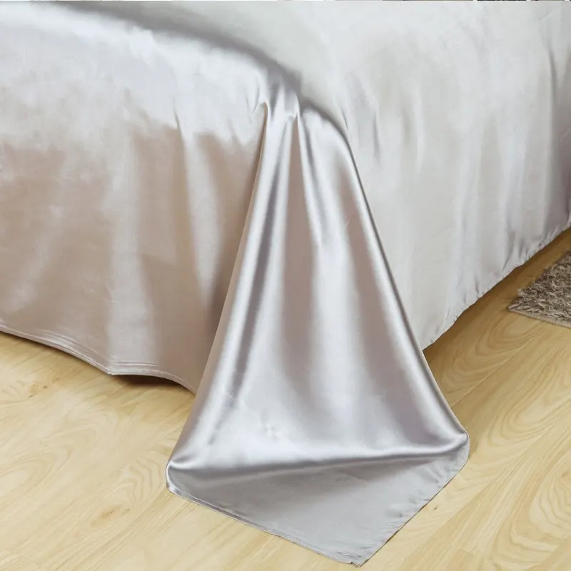 ParkShin-Silk-Satin-Bedding-Set-Solid-Coloyr-Bed-Linen-Silver-Grey-Duvet-Cover-Set-Soft-Tencel