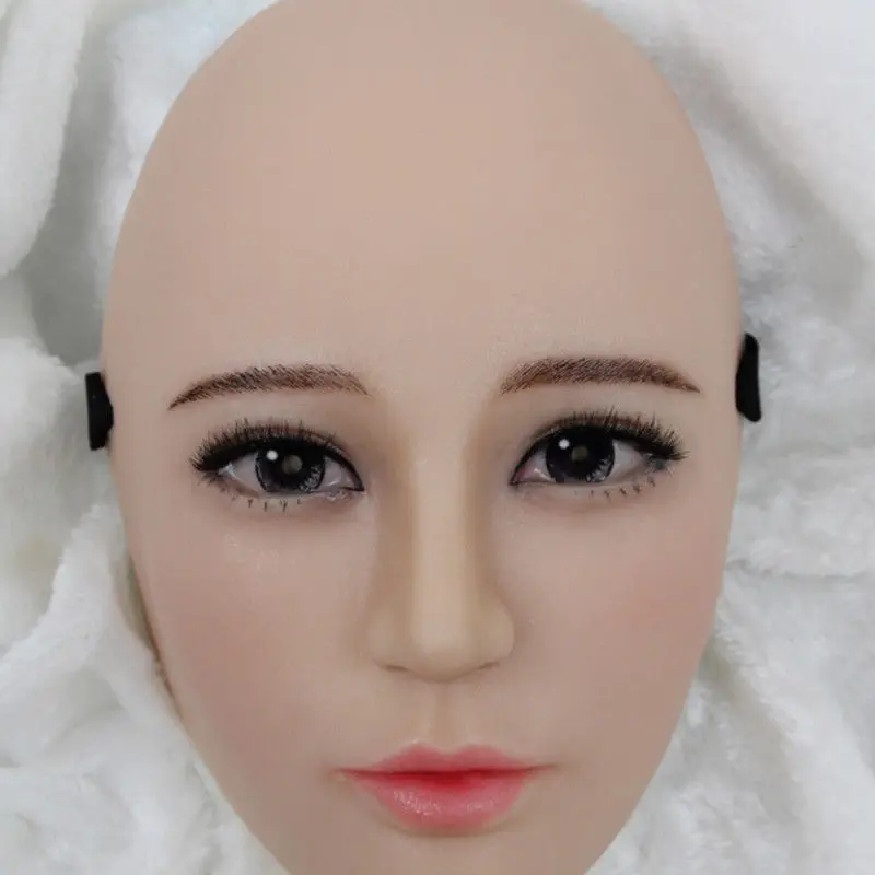 Маска из силикагеля для трансвеститов Реалистичная искусственная кожа для лица Реалистичная маска для косплея