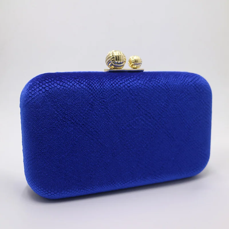 Nophia женские бархатные клатчи, вечерние сумки, свадебная сумка, свадебная сумка на плечо, сумочка на руку, клатч, кошелек, темно-синий, красный - Цвет: Royal Blue