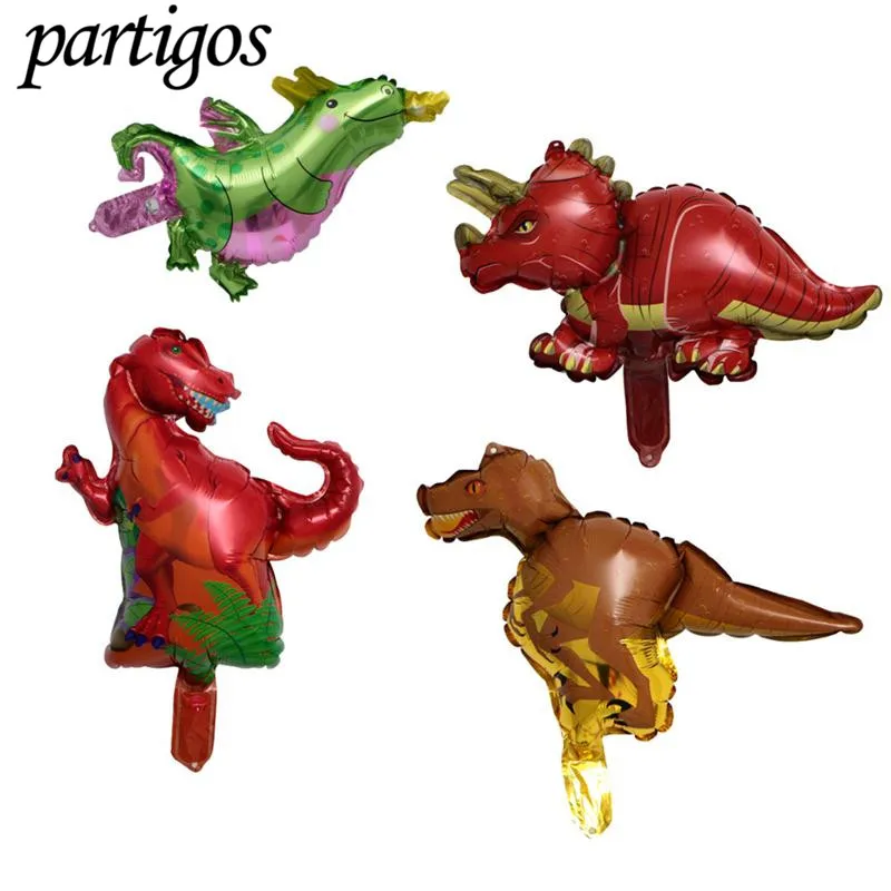 50pcs mini Dinosaur foil balloon 3D Animal balloon Boys Toys Children
