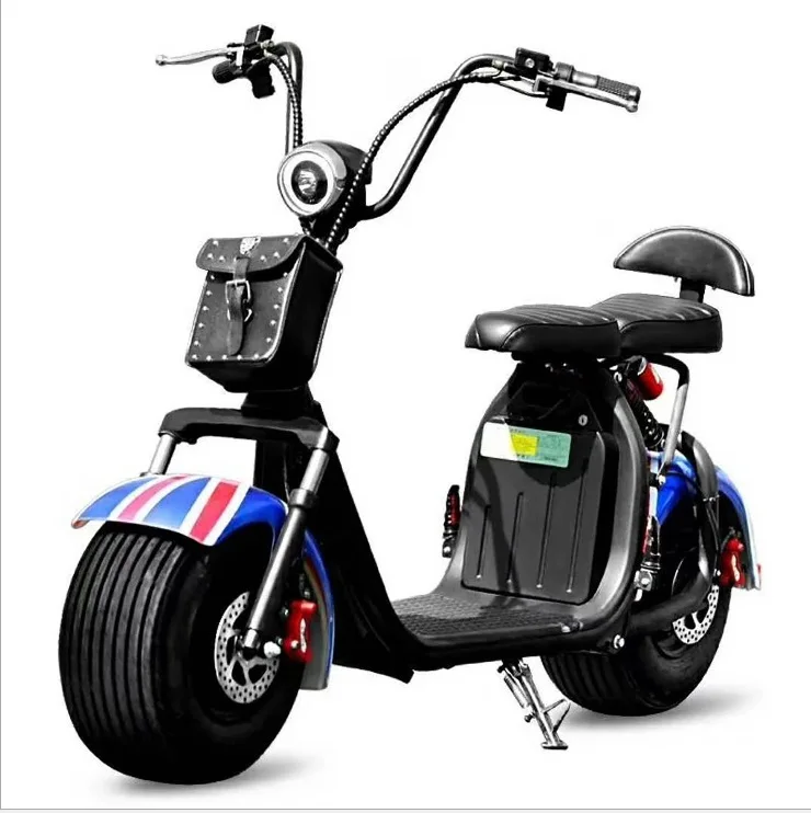 Motocicleta bicicleta elétrica 60V12A Citycoco scooter elétrico bateria