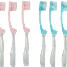8 шт. Портативная Складная мягкая Складная зубная щетка для путешествий, деловых поездок, отелей, гигиены полости рта, уход за полостью рта