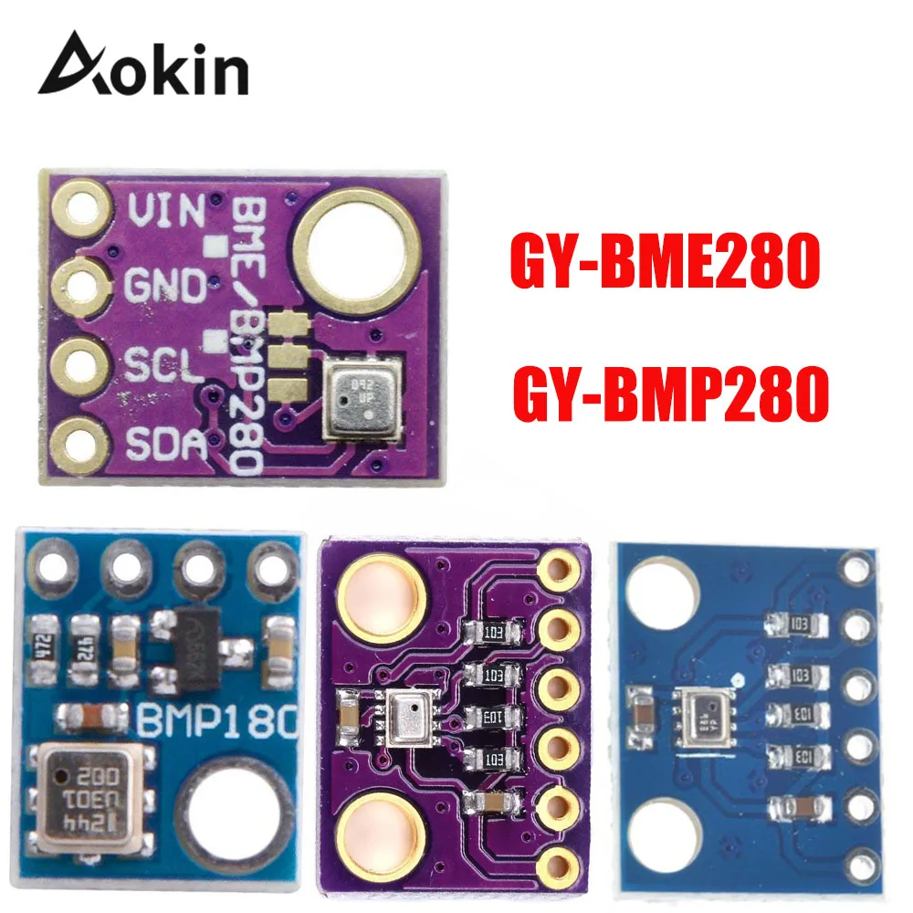 

BMP280 BME280 GY-BME280 BMP180 Digital Barometric Pressure/Altitude Sensor High Precision Atmospheric Module for Arduino Diy kit