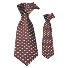 Мужской галстук, Детский галстук, шелк, Барри. Ван, модный жаккардовый тканый галстук для мальчика, коричневый Шелковый галстук в горошек для мужчин, Свадебная вечеринка, FC-911