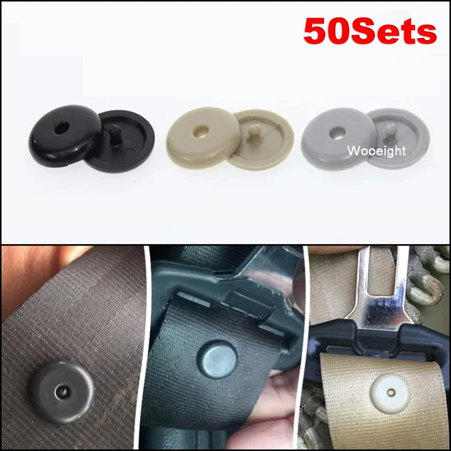 Fasteners Safety Black Seat Belt Stopper Limit Buckle Stop Button Retainer