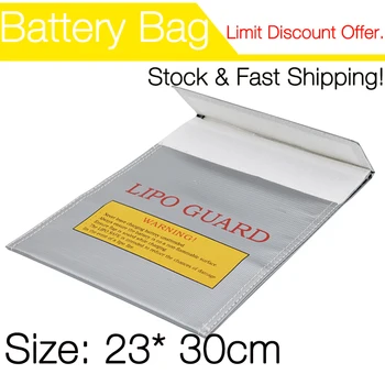 

Li-Po Battery Explosion-Proof Safety Bag Charging Sack 23x30cm For RC Model