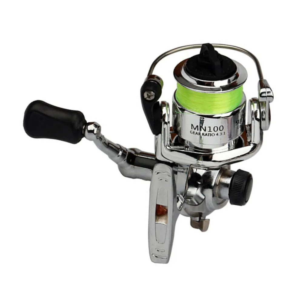 Portable Size High Strength Aluminum Alloy Spinning Fishing Reel Fishing Tackle Small Spinning Reel 4.3:1 Fishing Accessories