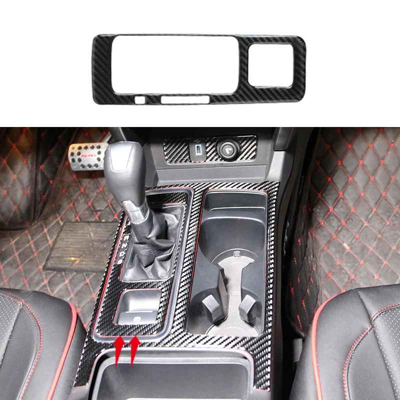 Car Central Console Carbon Fiber Cover For Ford Escape Kuga