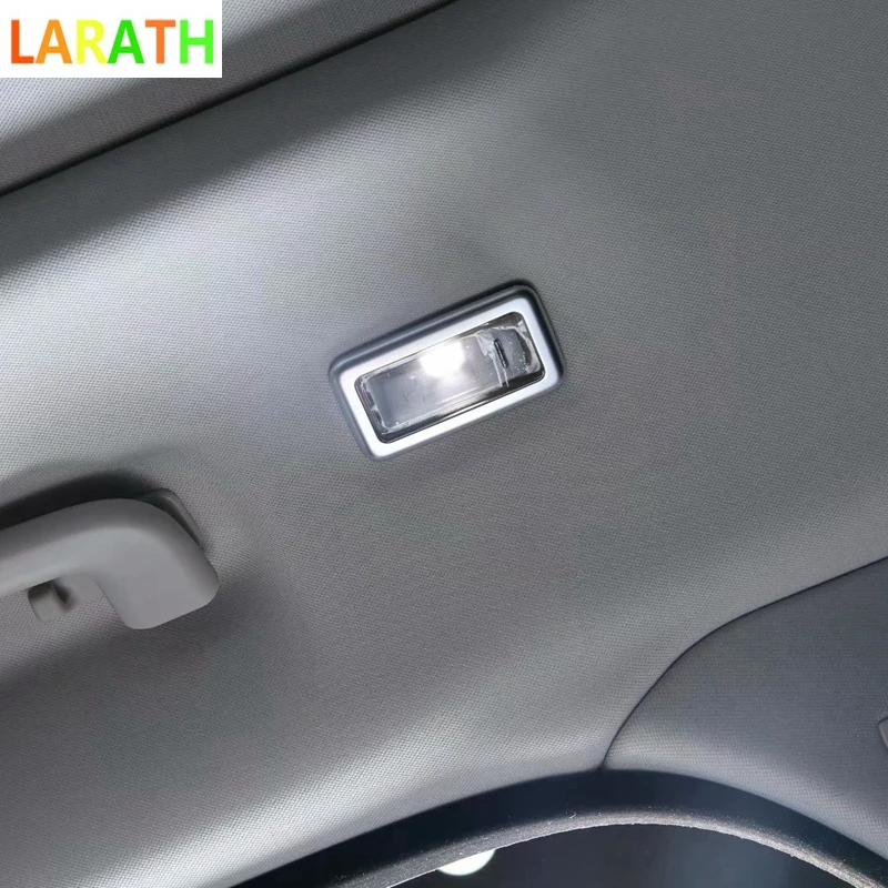 For Land Rover LR Range Velar 2018 Car Styling Interior Dome Rear Side Reading Light Cover Trim ABS Matte Chrome 2pcs | Автомобили и