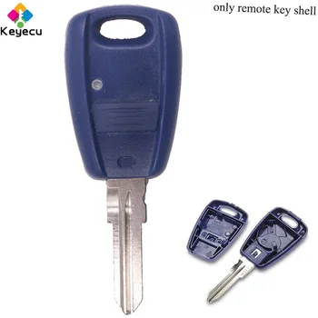 

KEYECU 10PCS/Lot Replacement Uncut Remote Control Car Key Shell Case Housing With 1 Buttons - FOB for Fiat Stilo Punto Seicento