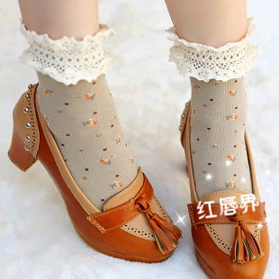 

Princess Sweet lolita soks Socks multicolour small vintage lace decoration piles of socks gentlewomen socks short socks KCW005