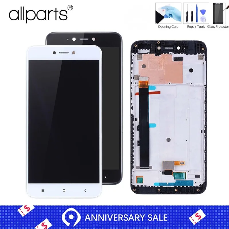

5.5" Original Display For XIAOMI Redmi Note 5A LCD Touch Screen With Frame for Xiaomi Redmi Note 5A Prime Display Y1 / Y1 Lite