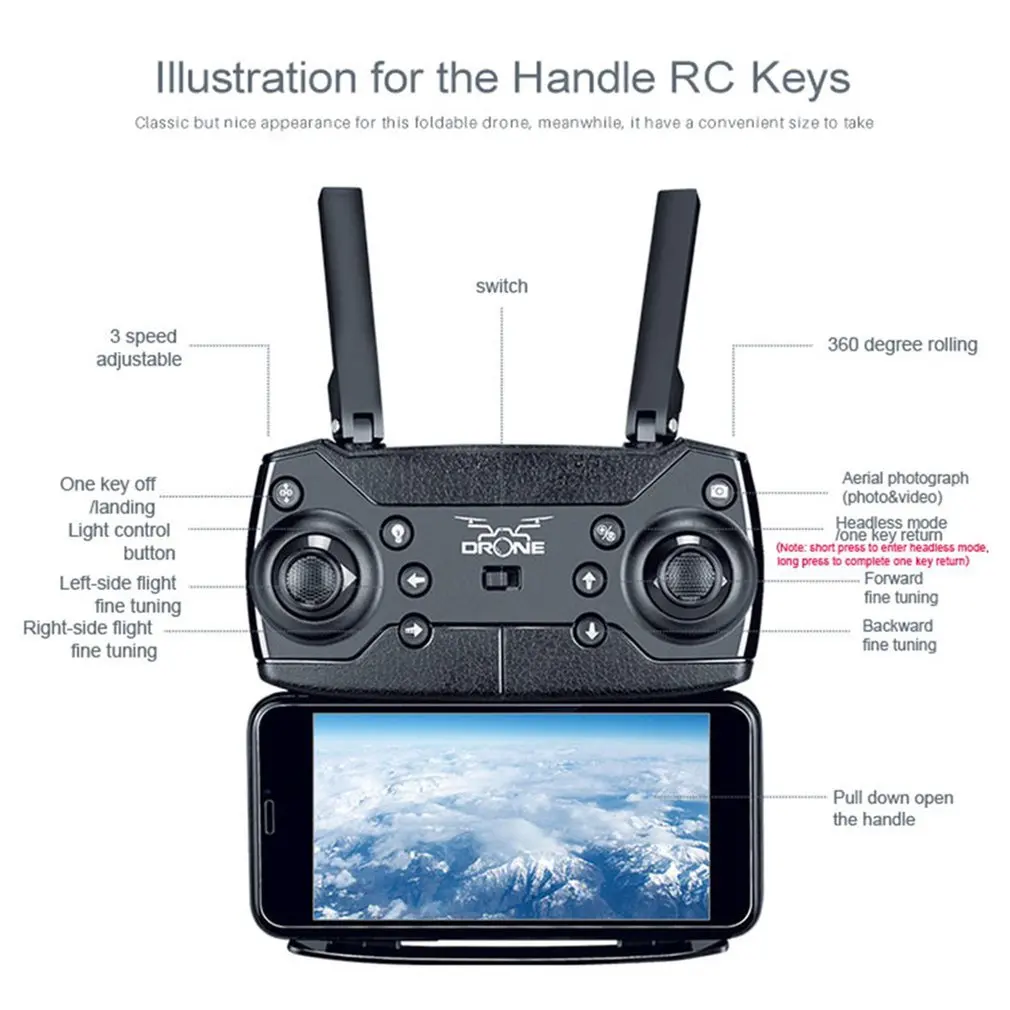 RC вертолет KY601S Профессиональный Дрон с камерой HD 1080P WIFI FPV Квадрокоптер игрушки