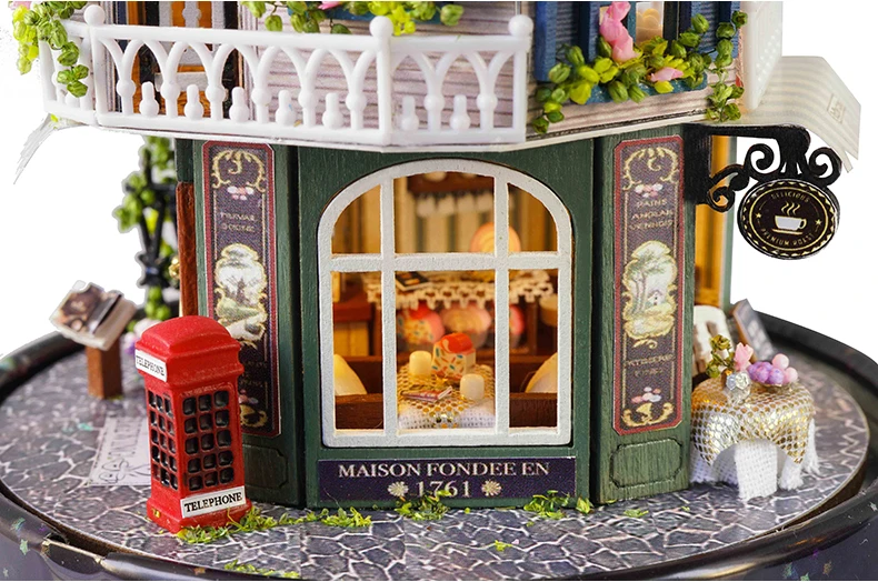 CUTEBEE кукольный дом Миниатюрный DIY кукольный домик с деревянная мебель для дома, игрушки для детей, подарок на день рождения звезда мечта B026