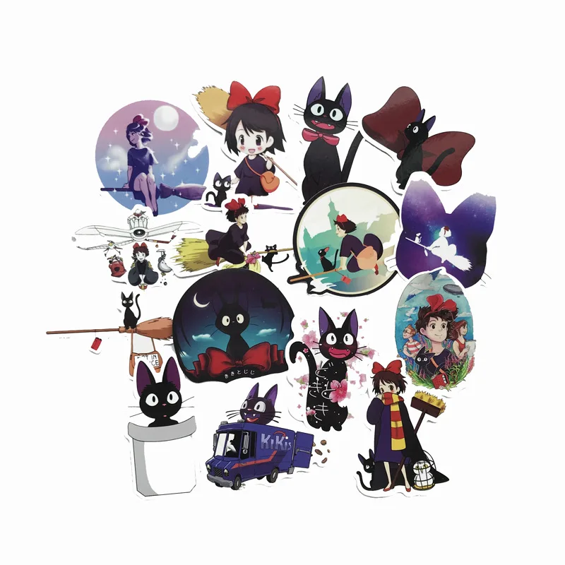 15 шт. Kiki's home delivery Hayao Miyazaki мультфильм аниме наклейка чемодан тележка ноутбук