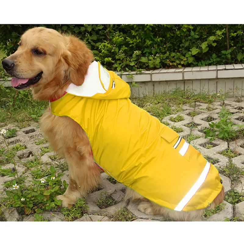 Дождевик для больших собак, водонепроницаемая одежда для больших собак, пальто для улицы, дождевик для золотых ретриверов, лабрадоров, Хаски, больших собак, 3XL-5XL