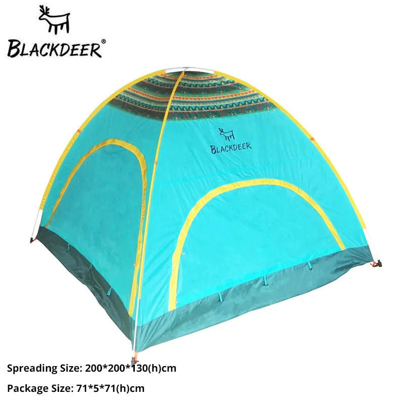 BLACKDEER Automatic Tents Outdoor Camping Tourist Automotic Waterproof  Upgraded Ultralight 2-3 Person 4 Season Family Open Tent