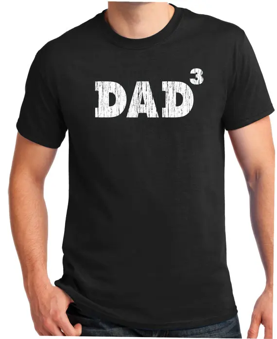 

DAD 3 Fathers Day gift T Shirt Mens Love Dad printing tee US standard plus size S-3XL