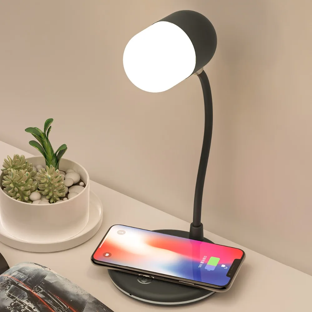 

new LED desk lamp bluetooth speaker L4 heavy low sound band wireless charger gift custom hot style