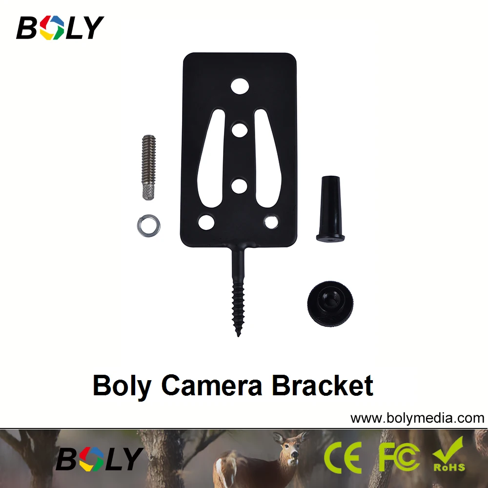 Hunting Cameras Accessories BolyGuard Scoutguard Boly Universal Mounts 3 Pieces Of Brackets Brands Fixed To Trees Or Woods trail camera mount