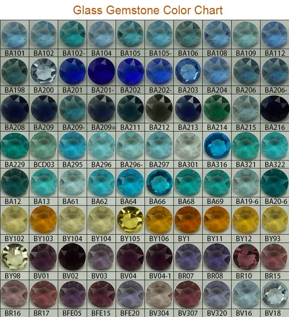 factory sell all colors glass gems color chart in beads from jewelry gems chart