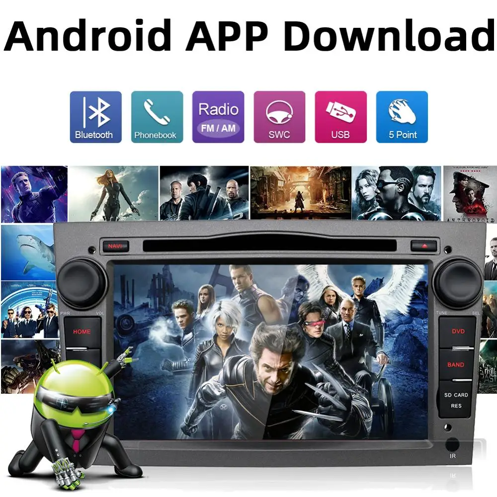 Clearance Car radio 1024*600 Octa 8 core Android 9.0 for OPEL Astra H Meriva Antara Zafira Veda Agila Corsa Vectra car dvd gps navigation 5