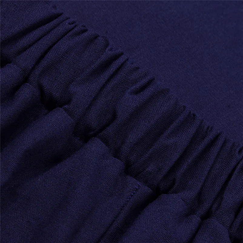 HOT sell Fashion 2018 Summer Skirt Women A-Line Elastic Waist Casual Button Flare Full Length Long Maxi Skirt Femme Saia A06#N (3)