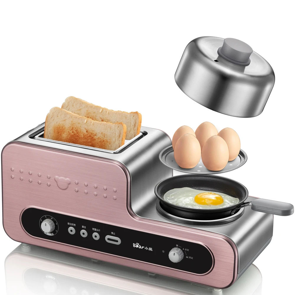 220 В бытовой многофункциональный хлеб тостер Автоматическая тост Пособия по кулинарии инструмент Завтрак машина сковороду яйцеваркой