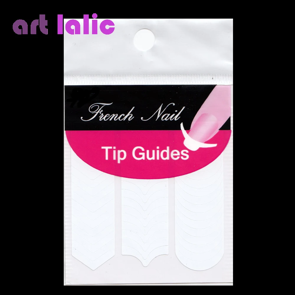 

1 Sheet Nails Guides Tips Sticker 3 Style French Manicure Nail Art Decals Form Fringe DIY Styling Beauty Tools