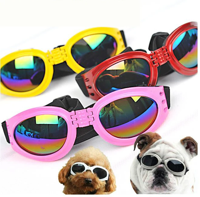 

Dog Protection Goggles UV Sunglasses Foldable Pet Dog Glasses Medium Large Dog Pet Glasses Pet Eyewear Waterproof