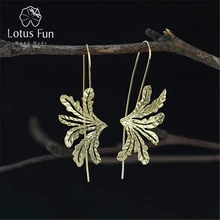 Необычные ручная работа ювелирные изделия Специальный Трава дизайн люстра серьги для женщин серебро 925 модно аксессуары