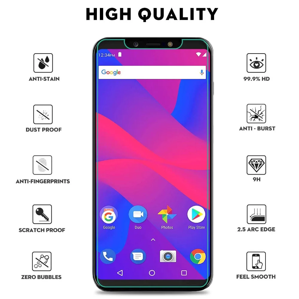 

For Samsung Galaxy A6 2018 New 9H HD Tempered Glasses Glass Hard Tempered Glass Screen Protector Ultra Clear Scratch Resistant