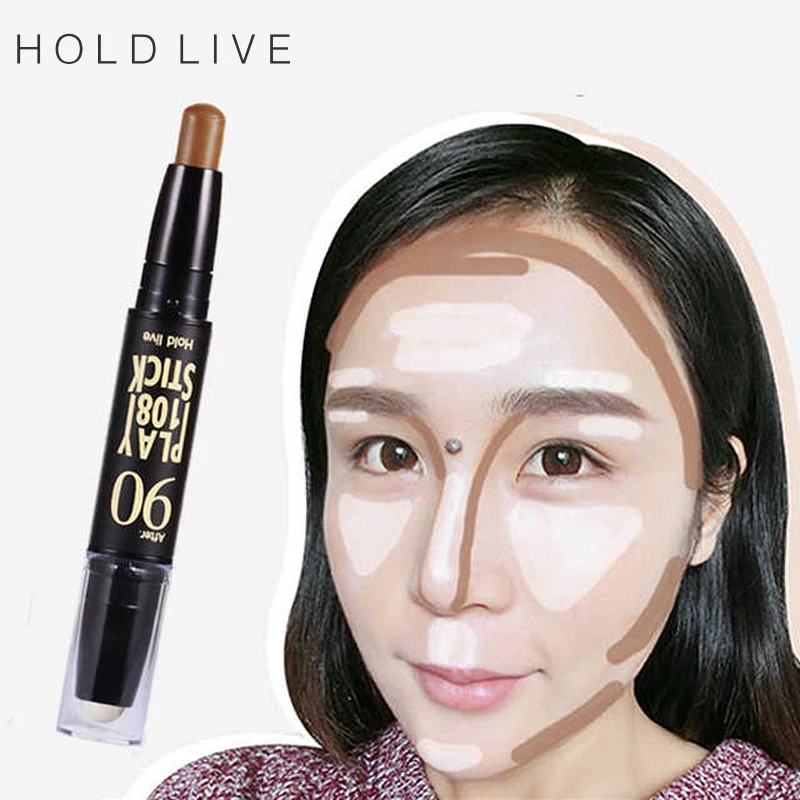 HOLD LIVE Bronzers Highlighters Double Head Stick 2 In1 Highlighter