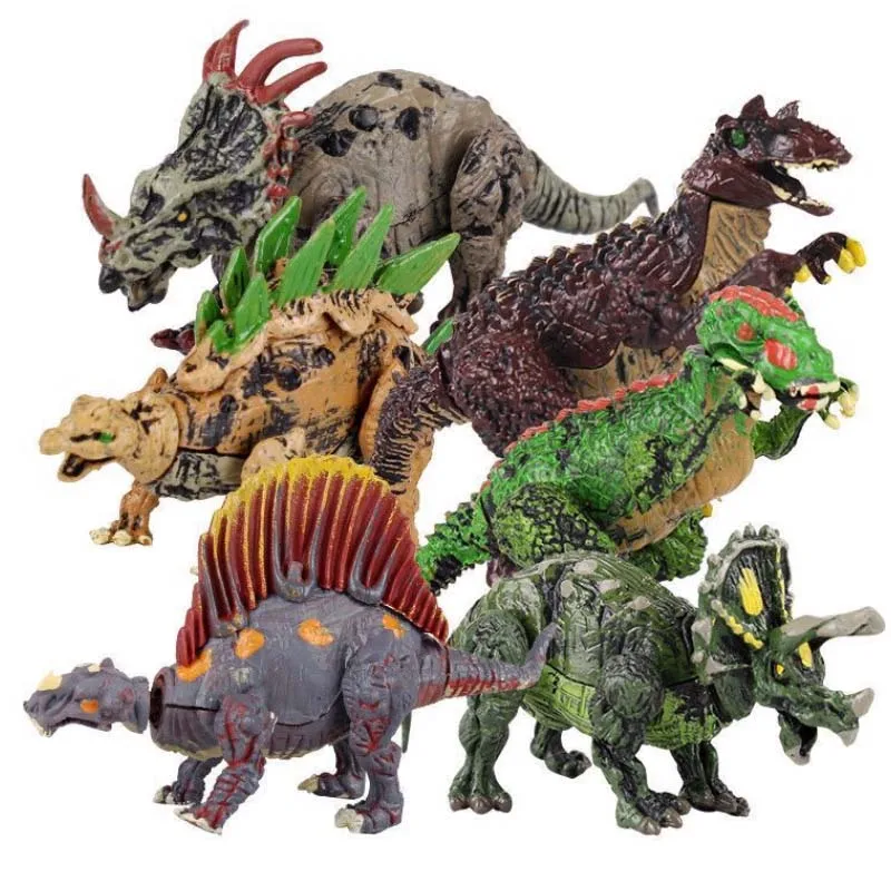 6pcs/lot Jurassic Dinosaurs World Park Dinosaur Raptor Protection Zone Building Blocks Set Kids Toys Juguetes Compatible Legoing