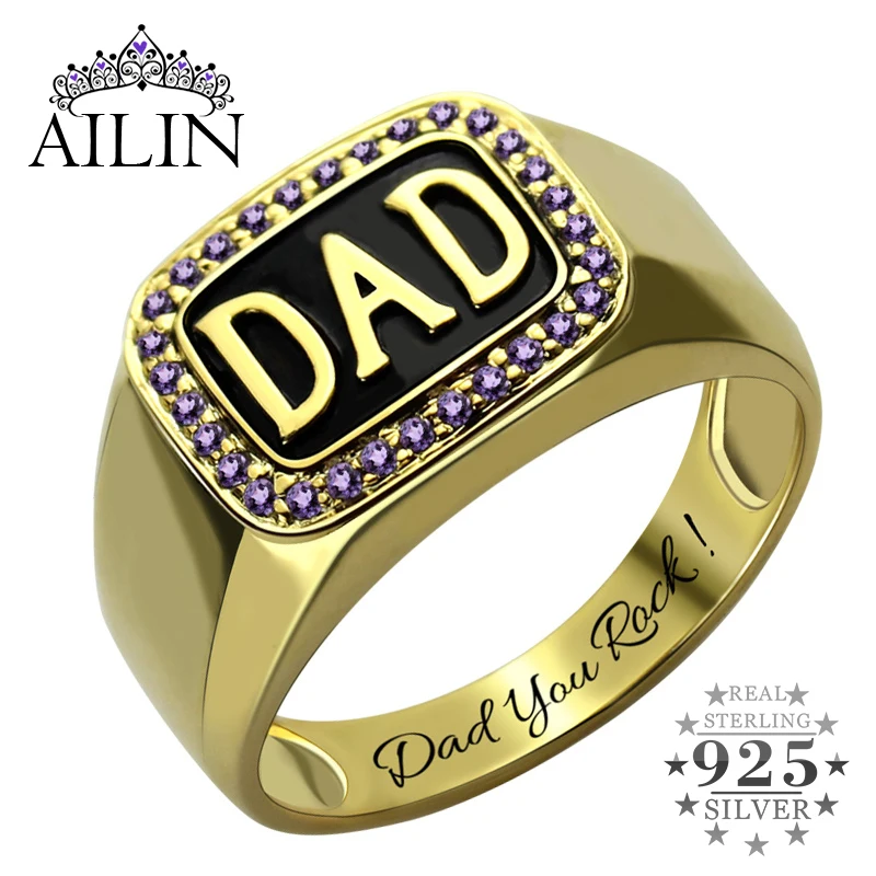 fathers birthstone ring