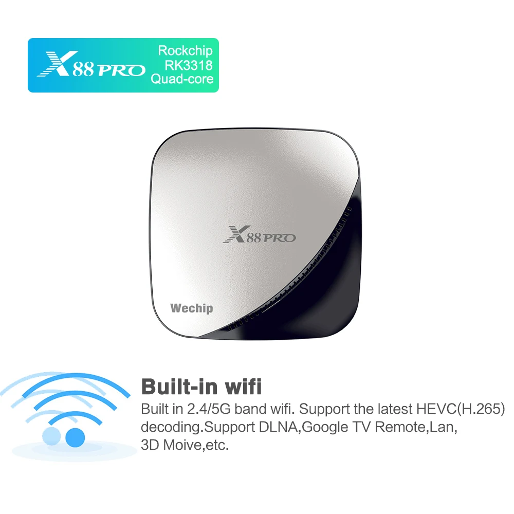 Wechip X88 Pro IP tv SUB tv Box Android 9,0 Великобритания Канада Италия Германия IP tv subsciption 1 год RK3318 телеприставка