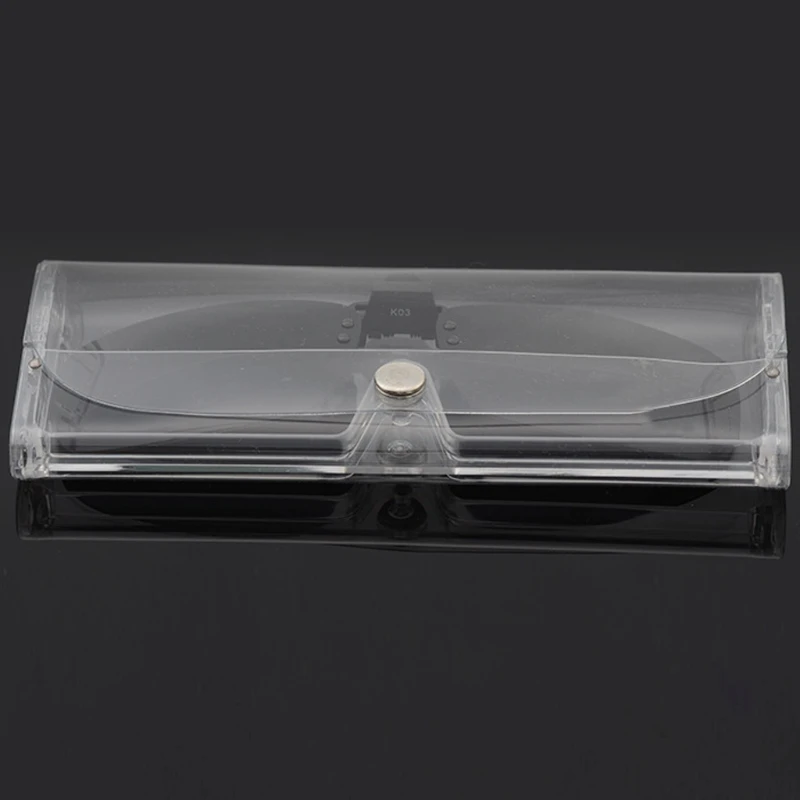 

Eyewear Sunglasses Case Glasses Box Durable Transparent Clip On Glasses Box Protector Eyewear Accessories Latest Style