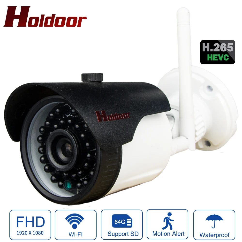 

Holdoor Full HD H.265 IMX307 H3516 IP Camera Outdoor Surveillance Camera WiFi IPC Metal Motion Detection Invisible Infrared