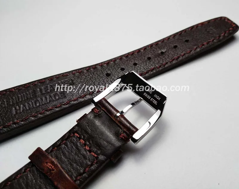 Мужские Винтажные темно-коричневые 20 мм 21 мм 22 мм Мягкие часы из натуральной кожи Ремешки для часов IWC хронограф Mark Pilot португальский Bracelete