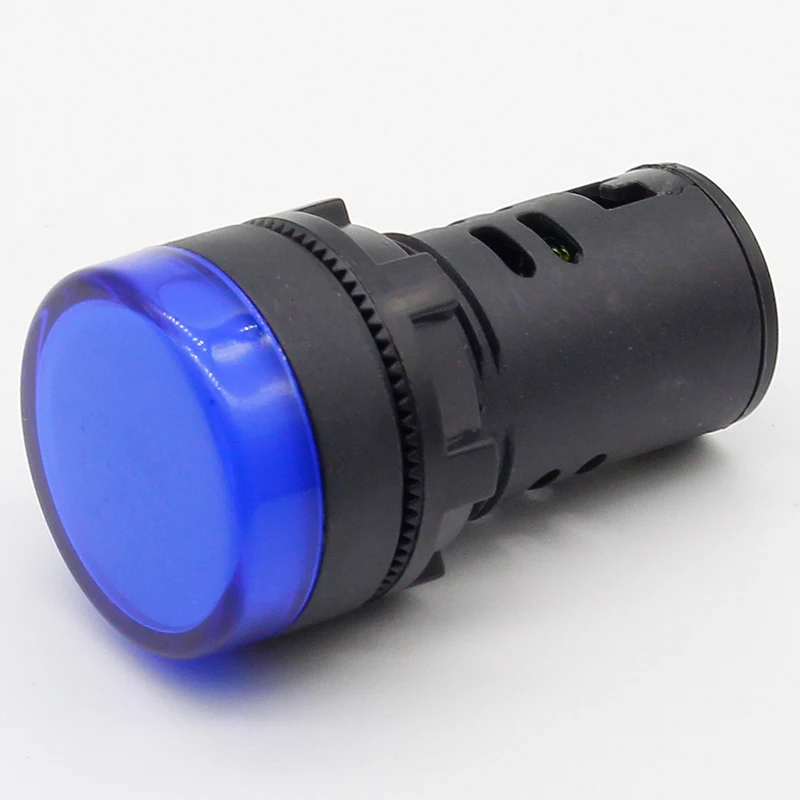 12V 24V 110V 220V 380V 22mm Panel Mount LED Power Indicator Pilot Signal Light Lamp 1pcs led indicator light signal lamp indicator light led light