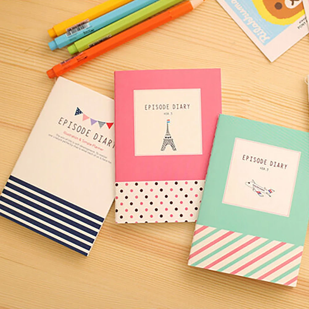 

Cartoon Cute Student Little Notepad Memo Paper Journal Diary Notebook Stationery