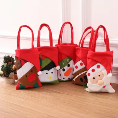

New Year Merry Christmas Decorations for Home Christmas Eve Candy Gift Bag Santa Claus Elk Christmas Tree Decorations Natal 2019
